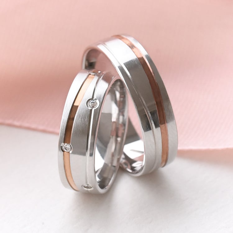 Jemné snubní prsteny 77796