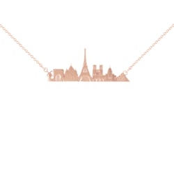 Stříbrný náhrdelník města Paříž