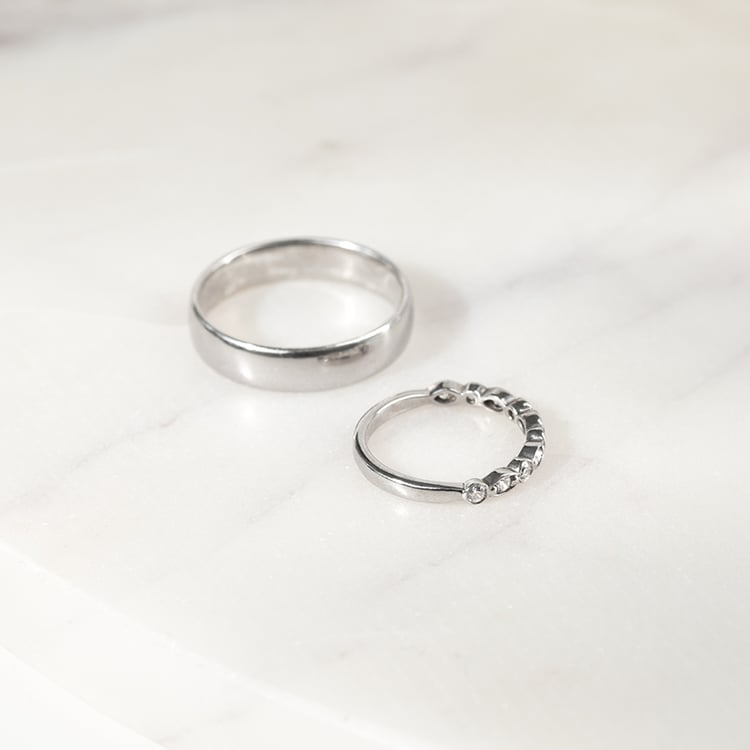 Eternity prsten s lab-grown diamanty a pánský komfortní prsten Paloma 136305