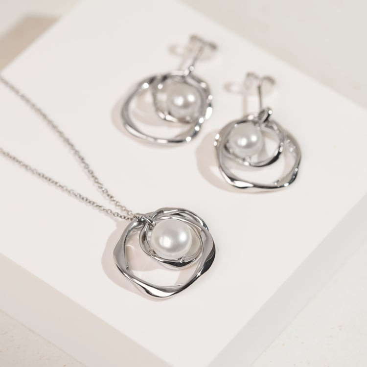 Kolekce stříbrných šperků s perlami Jerioth 163916