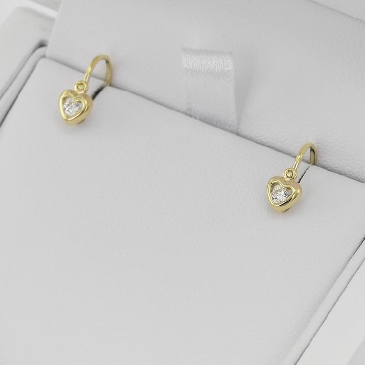 Zlaté náušnice pro děti 34993