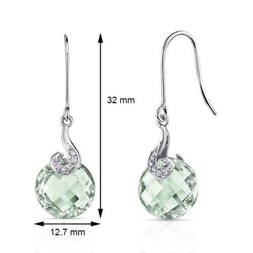 Ametystové náušnice ze zlata 27399