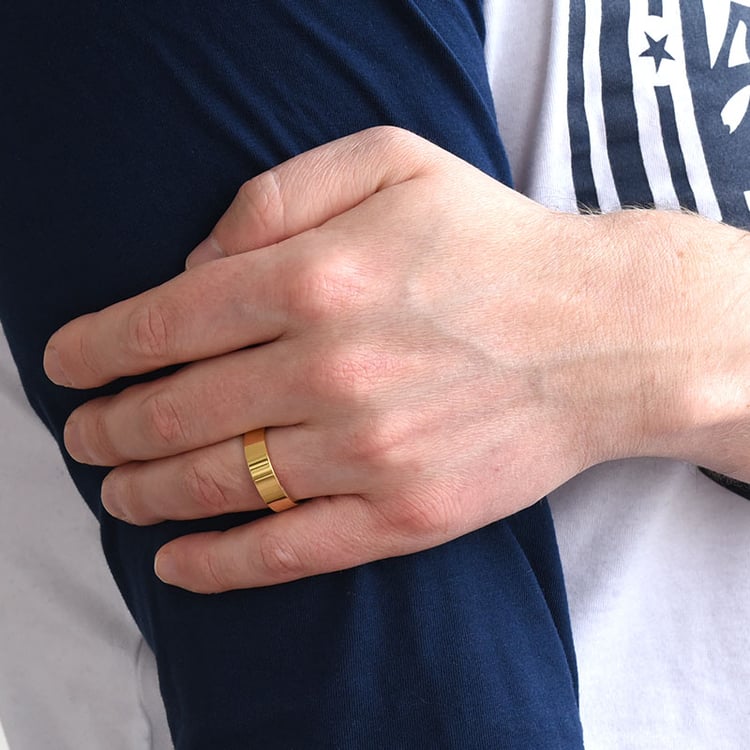 Pánský snubní prsten 77728