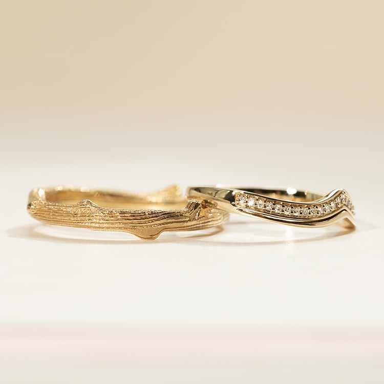 Snubní prsteny ve tvaru větviček Valleia 138221