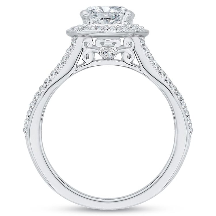 Zlatý zásnubní prsten plný diamantů 46288