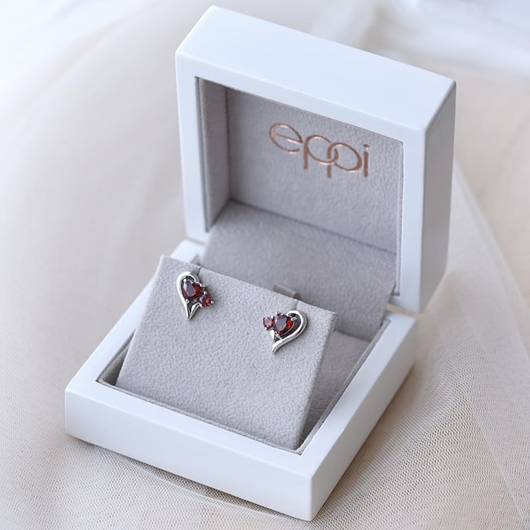 Náušnice s granáty 70953