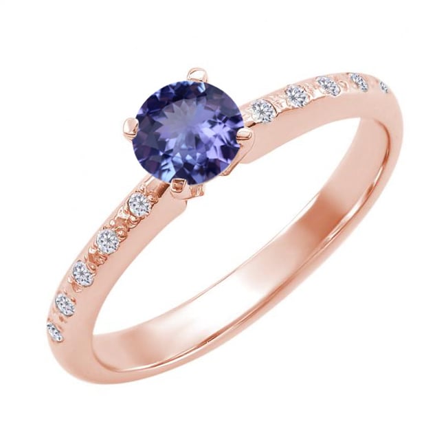 Prsten z růžového zlata