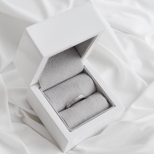 Eternity prsten s lab-grown diamanty a pánský komfortní prsten Mirica
