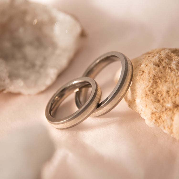 Snubní prsteny z titanu a zlata Raihan 107534