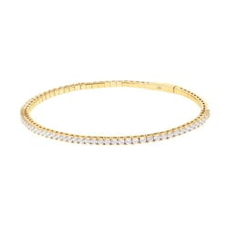 Zlatý flexi náramek s diamanty Monroe
