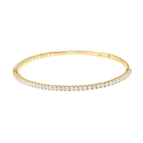 Zlatý flexi náramek s diamanty Monroe