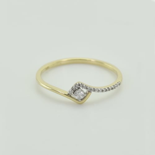 Stříbrný romantický prsten s lab-grown diamanty Anthia
