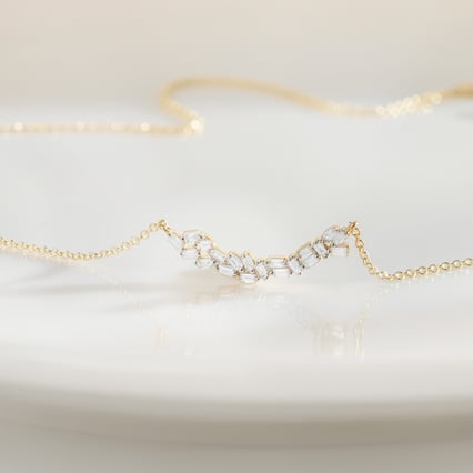 Zlatý náhrdelník s lab-grown diamanty Darcy