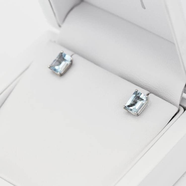 Akvamarínové náušnice 15411