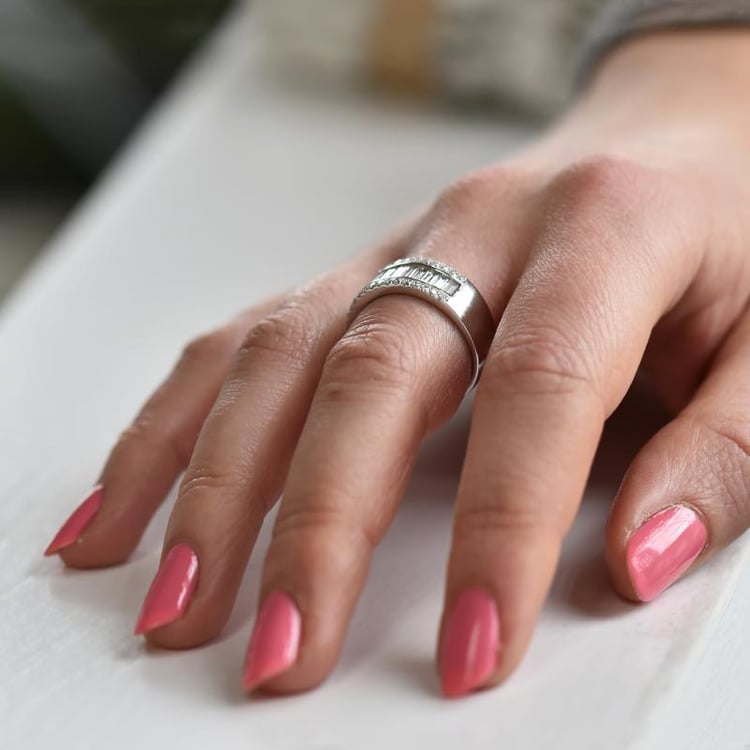 Dámský prsten s diamanty 43512