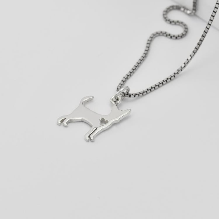 Stříbrná čivava se srdíčkem 30348