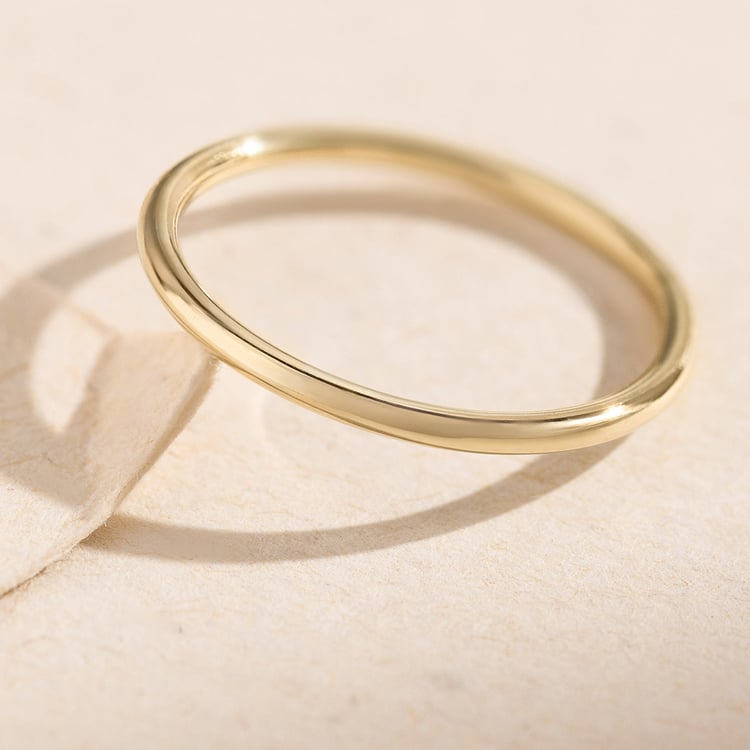 Zlaté minimalistické snubní prsteny Alays 157176