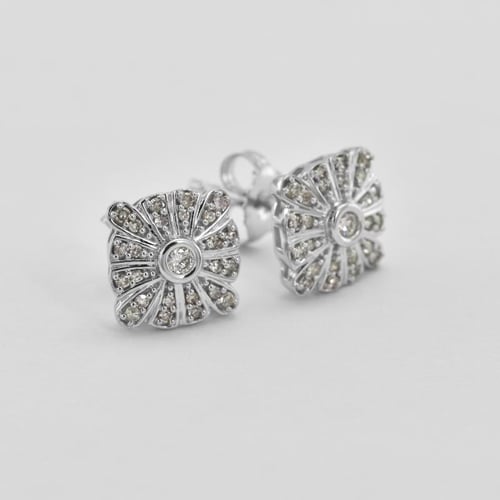 Stříbrné náušnice plné lab-grown diamantů Jodene