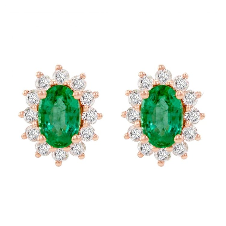 Náušnice z růžového zlata 36203