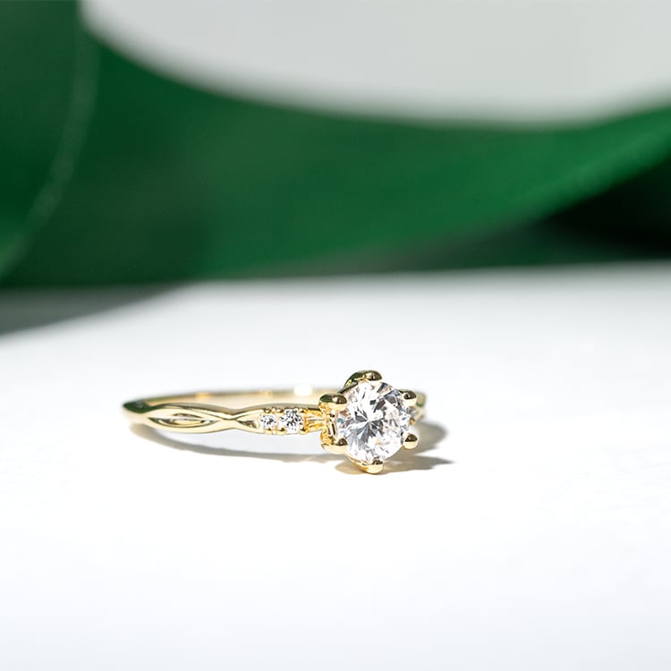 Zásnubní prsten s 0.73ct IGI certifikovaným lab-grown diamantem Mileva 170627
