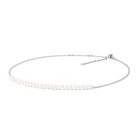 Stříbrný náhrdelník s perlami Tanya