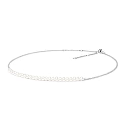 Stříbrný náhrdelník s perlami Tanya