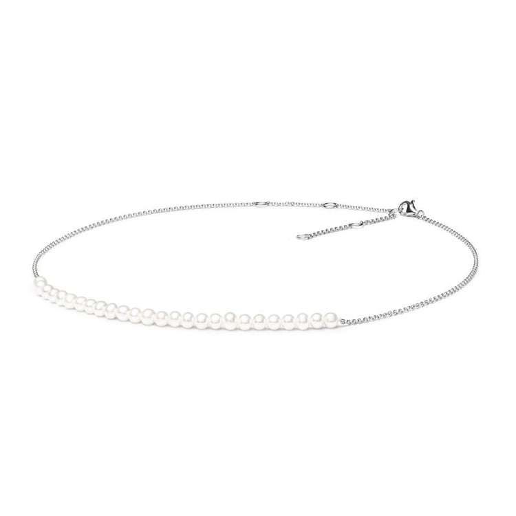 Stříbrný náhrdelník s perlami Tanya