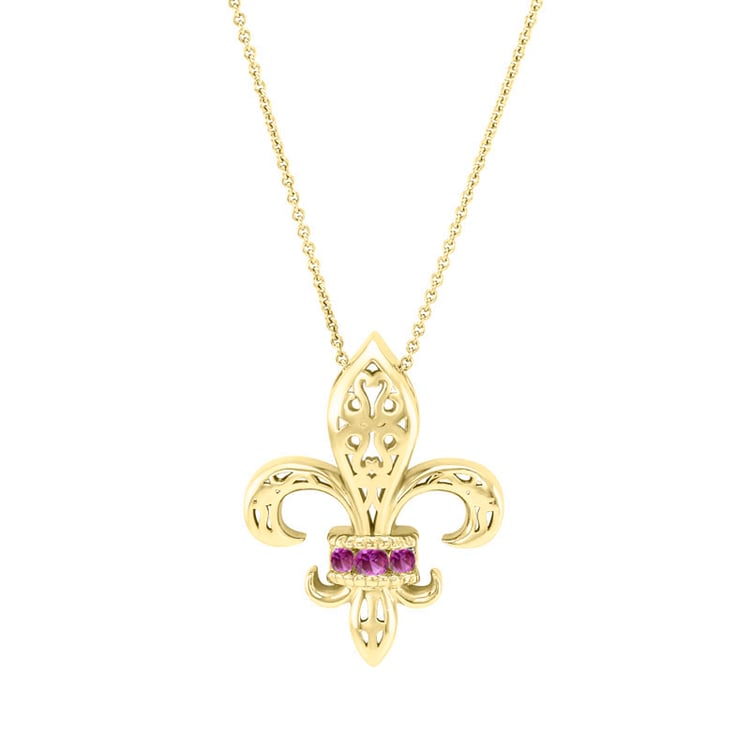 Květ lilie se safíry 29769