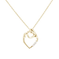 Přívěsek matka a dítě s lab-grown diamanty Eisa