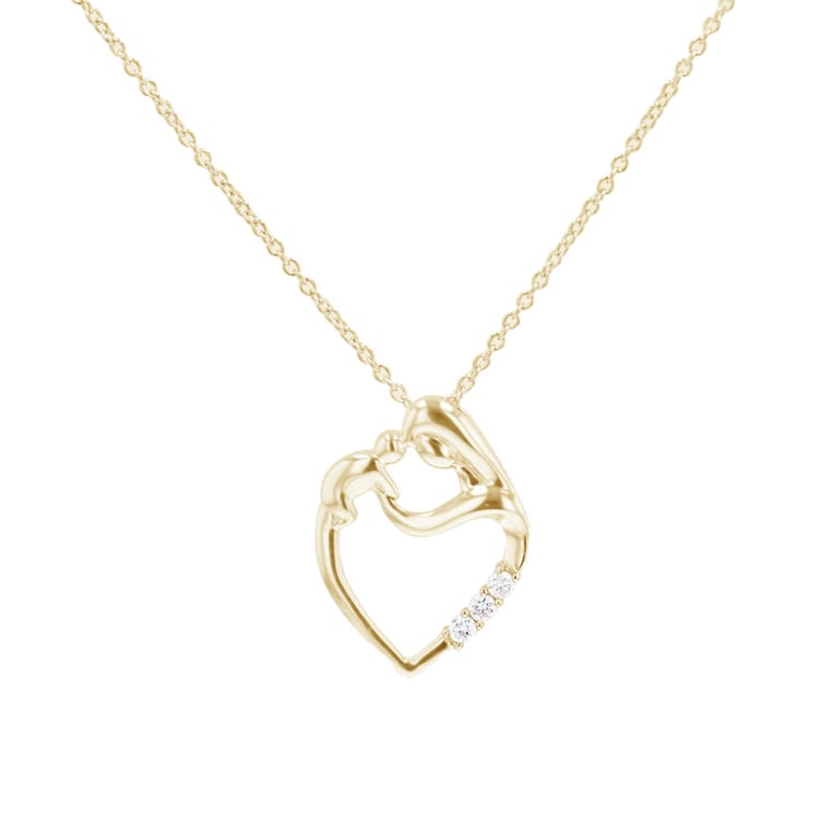 Přívěsek matka a dítě s lab-grown diamanty Eisa 99155