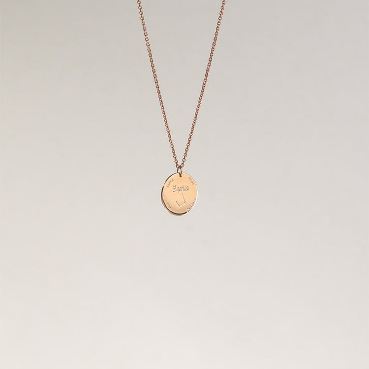 Stříbrný novorozenecký přívěsek s gravírem dle vaší volby Melody 121380