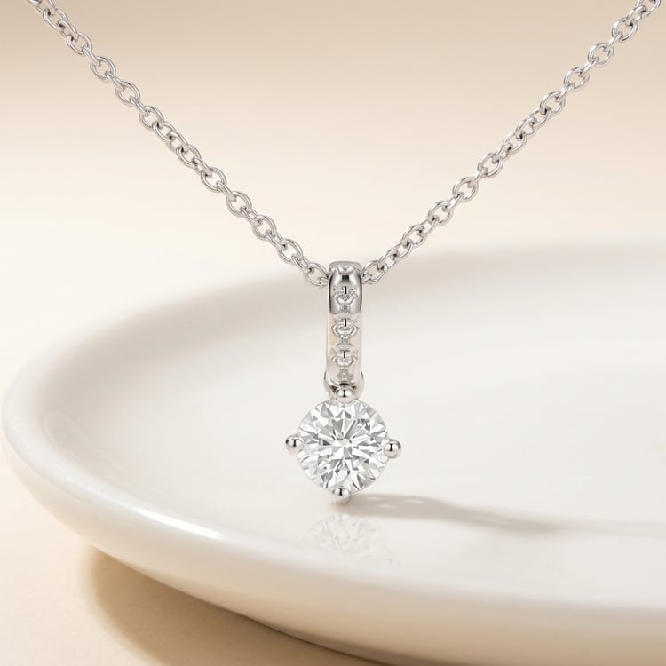 Romantický přívěsek s lab-grown diamantem Nancy 171429