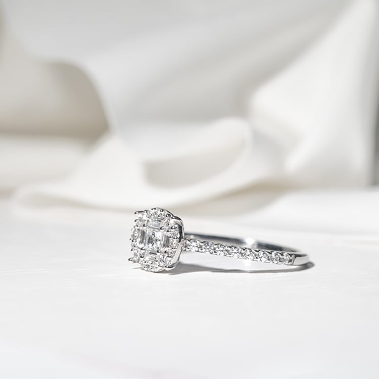 Luxusní set prstenů s třpytivými diamanty Tristan 128797