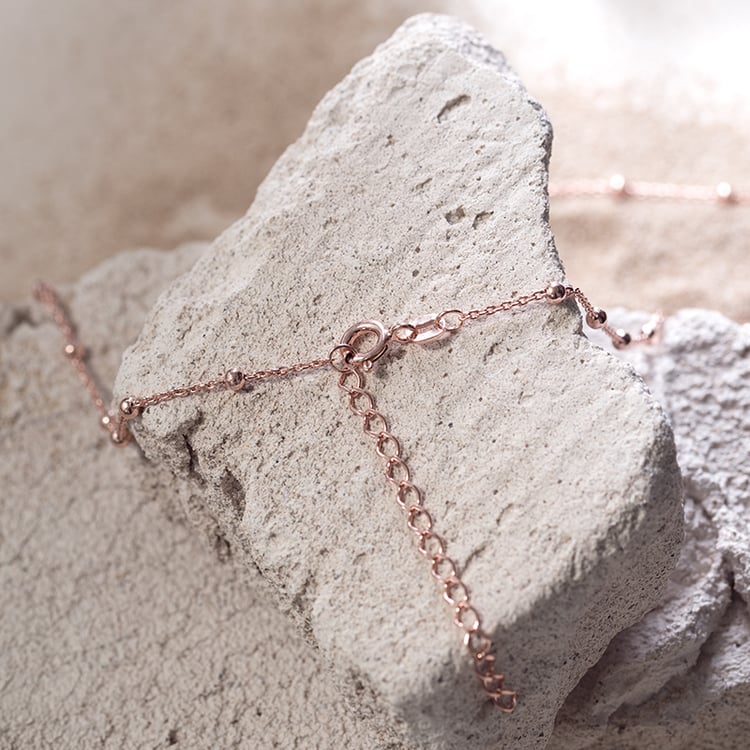 Řetízek s kuličkami 45 cm ze stříbra 124444