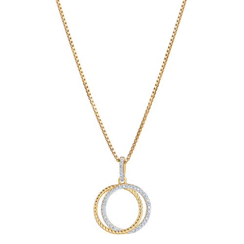 Stříbrný náhrdelník s kroužky