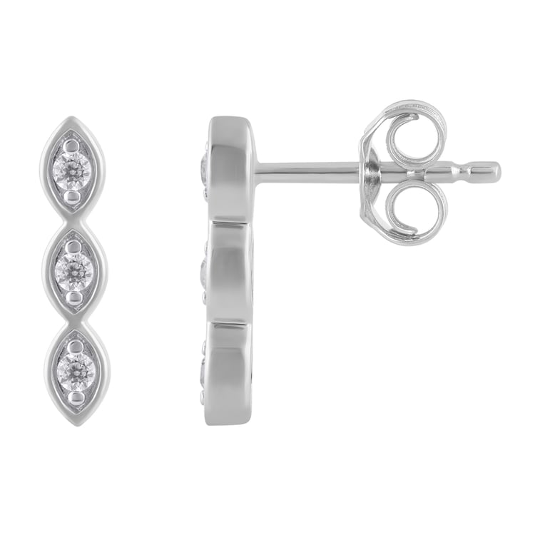 Zlaté náušnice s lab-grown diamanty Monna 163385