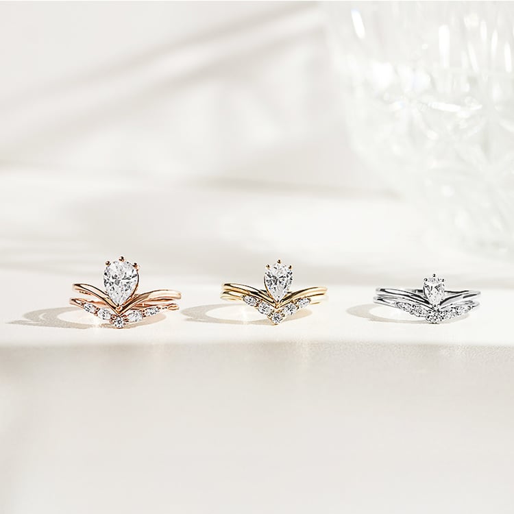 Originální zásnubní set atypických prstýnků s lab-grown diamanty 156084