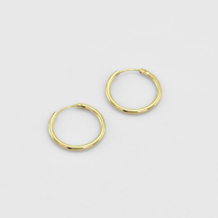 Zlaté kruhové náušnice 45129