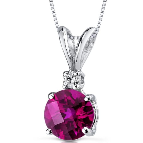 Zlatý rubínový přívěsek s diamantem Emolyna