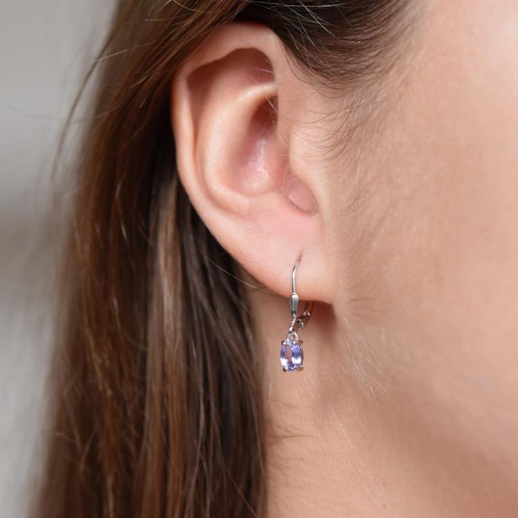 Tanzanitové náušnice 16367