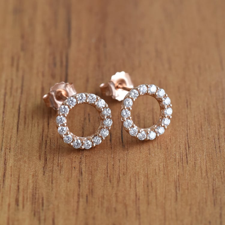 Karma náušnice s lab-grown diamanty Leonas 141304