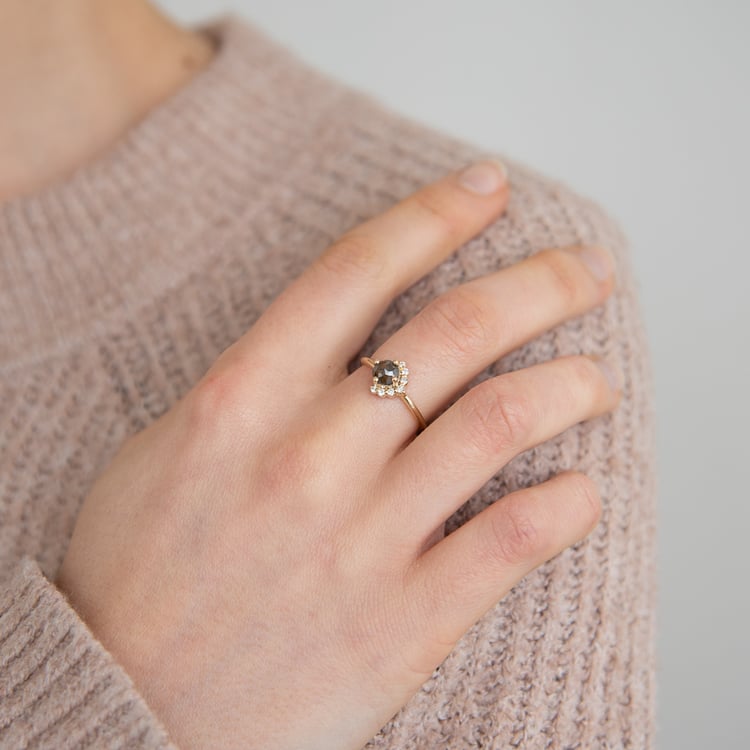 Prsten se salt and pepper diamantem Ammiel 124788