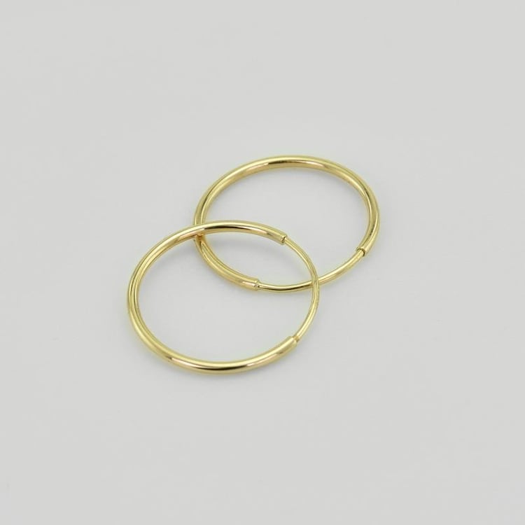 Zlaté 15 mm kroužky Gereny 37498