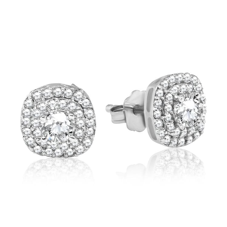 Zlaté náušnice s diamanty Emanie 7084