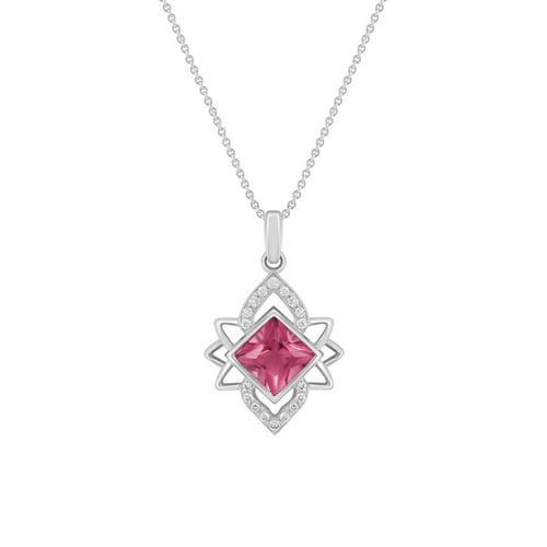 Turmalínový přívěsek s diamanty Kieran