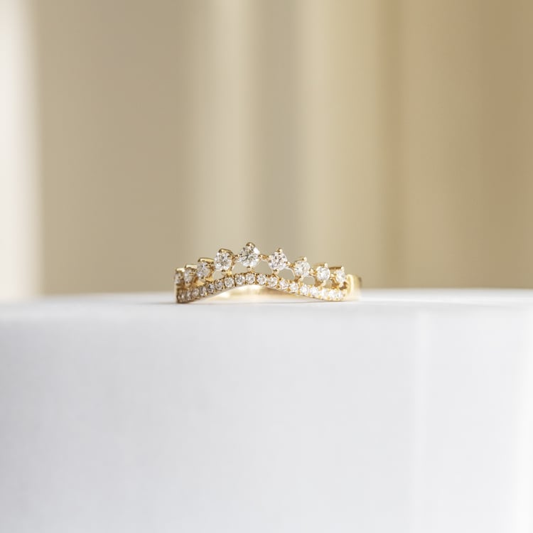 Diamantový dvojitý prsten Hebe 144828