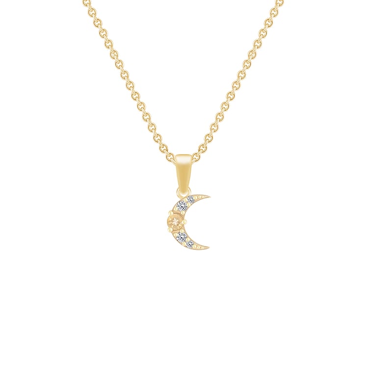 Přívěsek s citrínem a zirkony