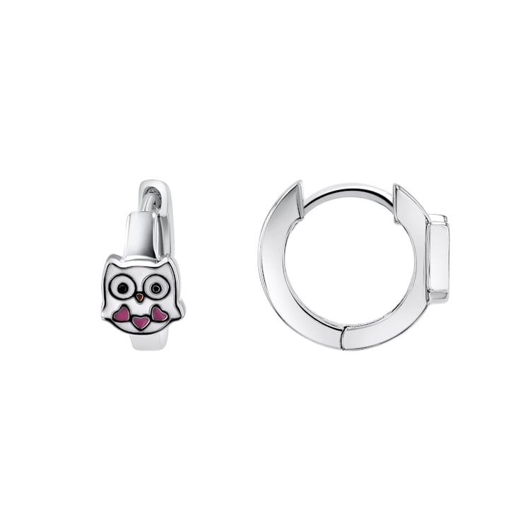 Stříbrné dětské náušnice se sovičkami 139902
