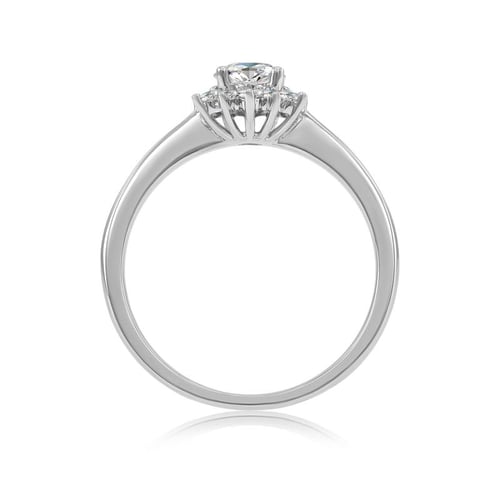 Zásnubní zlatý prsten s diamanty Condeh