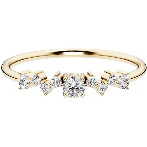 Cluster prsten se zářivými lab-grown diamanty Percy